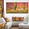 Designart - Bright Colorful Fall Trees in Forest - Large Landscape Canvas Art Print